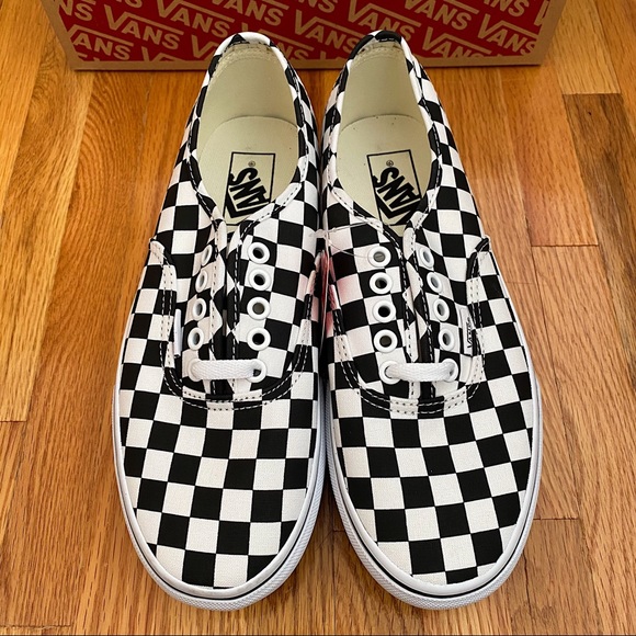 Vans Authentic Checkerboard Platform Women’s Sneakers - Picture 3 of 6
